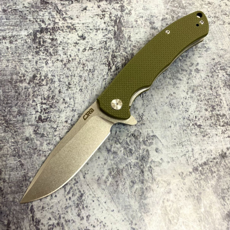 Нож CJ1903-GNF Taiga -складной, рукоять зелен. G10, клинок D2