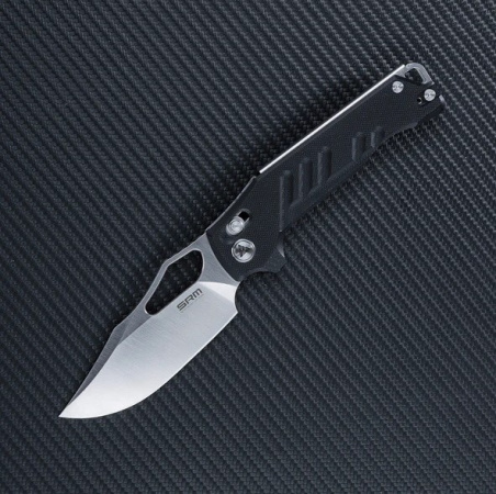 Нож SRM 238X-GB сталь D2 рукоять Black G10