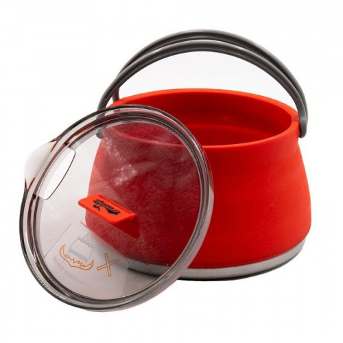 Чайник Tramp складной силиконовый 1л. (терракотовый)