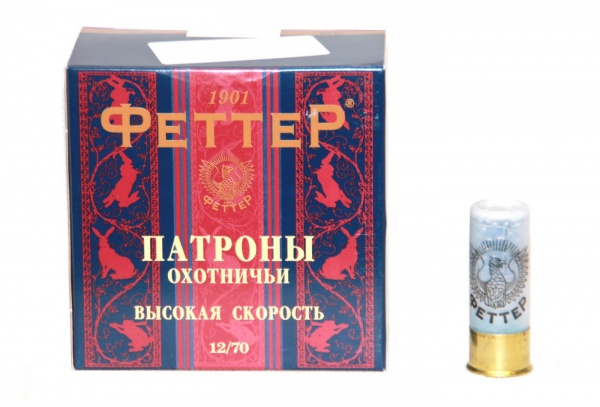 Патрон к.12х70 №5 ФЕТТЕР 32гр выс/скор Пыж-контейнер 1уп/25шт