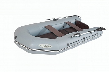 Лодка Лоцман М-340 ЖС киль+слань серая