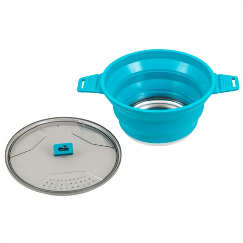 Котелок силиконовый Tramp 2,5л (аквамарин)