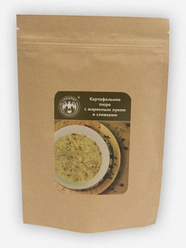 Картофельное пюре с жареным луком и сливками, 60г. ФОЛЬГА
