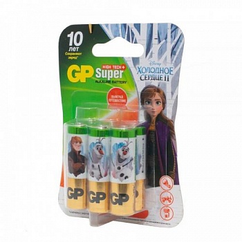 Э/п GP 24A LR03/286 BL6 (24AHFR2-2CR6) "Холодное сердце"