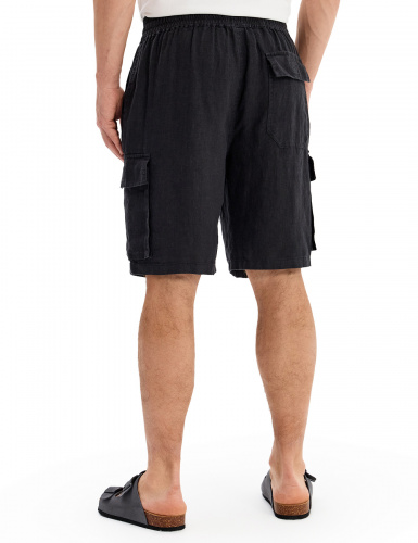 ШОРТЫ NORVEG LINEN МУЖСКИЕ CASUAL ЦВЕТ ЧЕРНЫЙ,