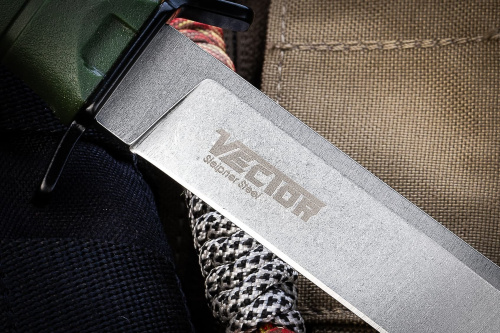 Нож VECTOR Sleipner SW OKH PS (StoneWash, Oliva Kraton Handle, Polyamide Sheath)