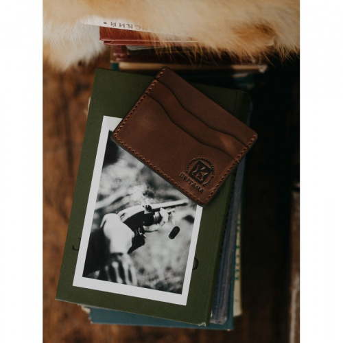 Картхолдер (Коричневый, Охотник с собакой)