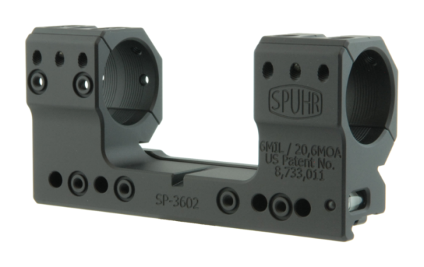 Кронштейн тактический SPUHR D30мм H38мм на Weaver, наклон  6MIL SP-3602