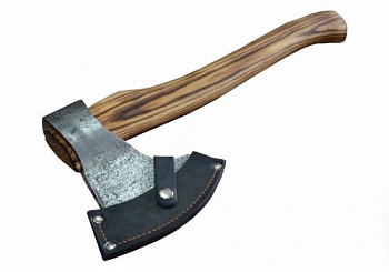 Топор "Таежный-1" кован. ст. У8, рукоять из ценных пород дерева