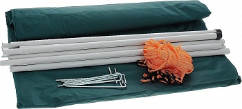 Тент Tramp  3*3м со стойками 3м + оттяжки (зеленый)