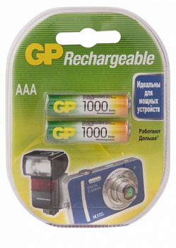 Аккумулятор NiMh R 3 1000мАч GP ReEnergy 2xBL