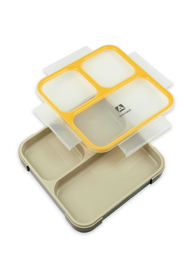 Ланчбокс  "Арктика" 033-800, черный/желтый