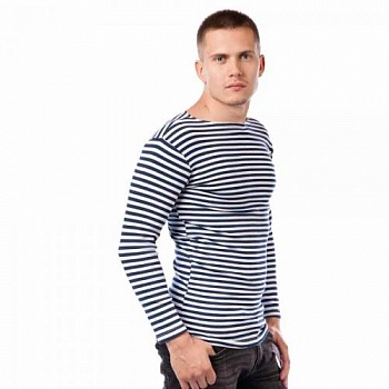 ТЕЛЬНЯШКА ПРЕМИУМ (C СИНЕЙ ПОЛОСОЙ)