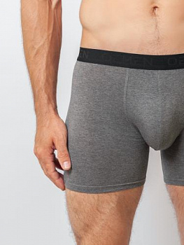 ТРУСЫ МУЖСКИЕ БОКСЕРЫ УДЛИНЕННЫЕ MB006 ТЕМНО-СЕРЫЙ