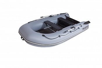 Лодка Пилот М-320 черно-серая+дно