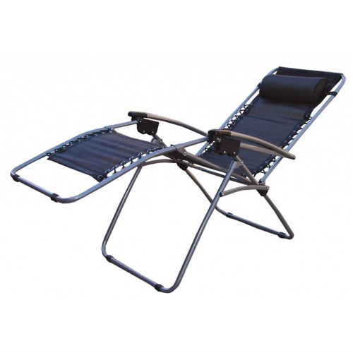 Шезлонг TRF-014 ( сетка, черный)