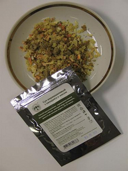 Суп вермишелевый с овощами и мясом, 40 г