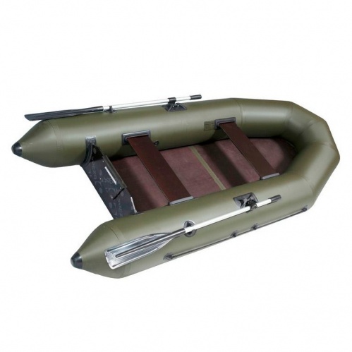 Лодка Лоцман М-290 ЖС киль+привал зеленая