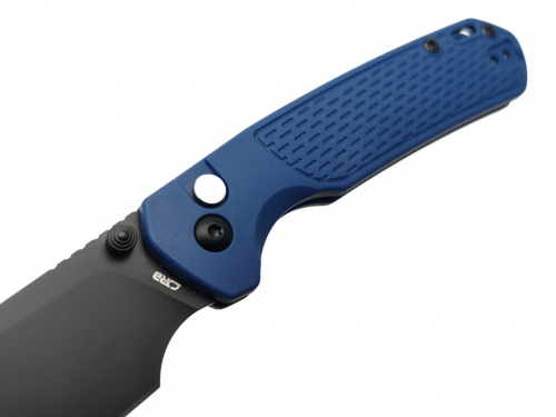 Нож CJ1945-BBU Pyrite Light складной, синяя нейл.рукоять, чёрн.клинок, сталь AR-RPM9