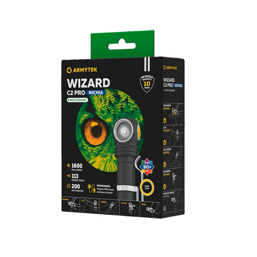 Фонарь Armytek Wizard C2 Pro Nichia Magnet USB Теплый