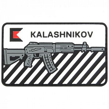 Патч на одежду АК12; Серый-белый; EN; 90х46мм