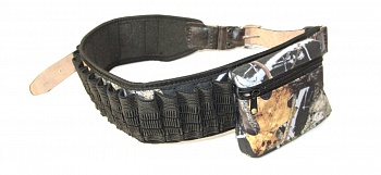 Патронташ открытый текст на 20 патр с сумкой ПО-13