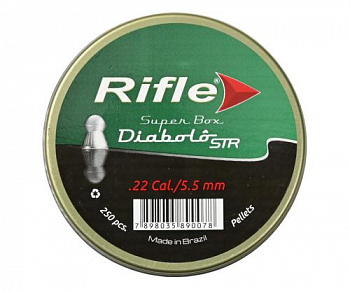 Пуля пневм. RIFLE STR Basic Series Diabolo 5,5 мм. 0,9 гр. (250 шт. в банке)