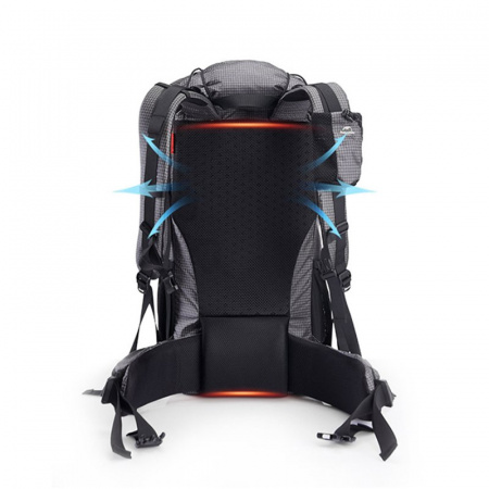 Рюкзак Naturehike NH19BP095 Rock 60L+5L черно-серый, 6927595746370