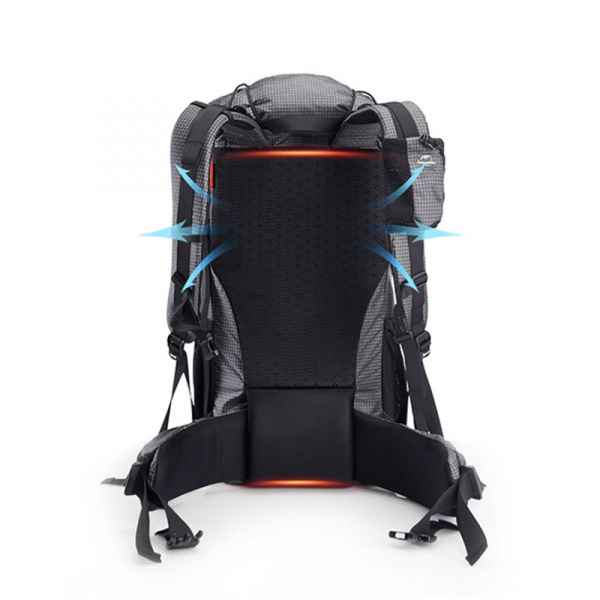 Рюкзак Naturehike NH19BP095 Rock 60L+5L черно-серый, 6927595746370