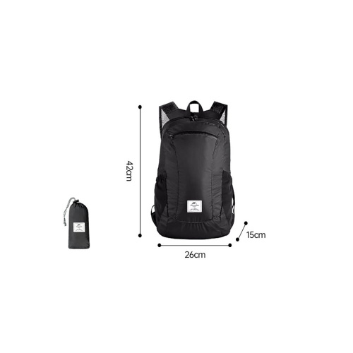Рюкзак Naturehike 18L NH17A012-B Ultra-Light компактный черный