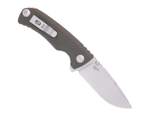 Нож скл SOG Tellus ATK Olive Drab + Blaze Orange, сталь Cryo 440C GRN, 128г,