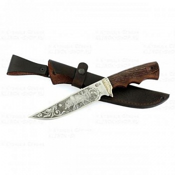 Нож Легионер кован,ст95х18,венги,литье,гравировка