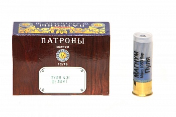 Патрон к.12х76 пуля Шеддит СКМ 43гр К 1уп/10шт