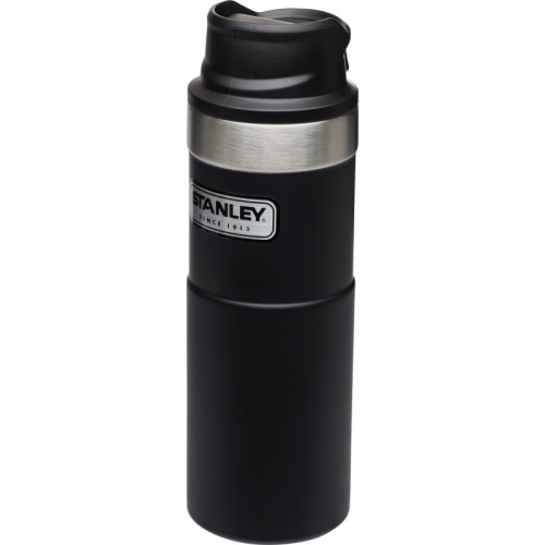 Термокружка STANLEY Classic 0.47L One hand 2.0  Черная (10-06439-031)