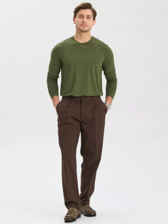 ЛОНГСЛИВ NORVEG BAMBOO ЦВЕТ ОЛИВКОВЫЙ