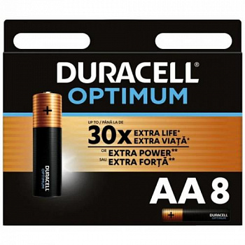 Батарейка LR 6 Duracell Optimum 8xBL