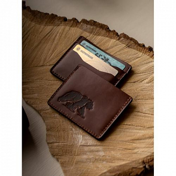 Картхолдер (Коричневый, Медведь)