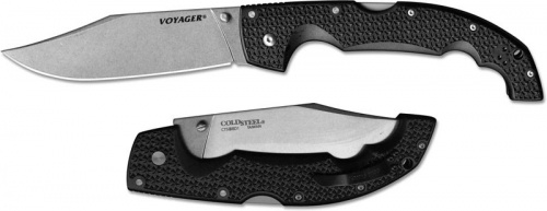 Нож складнойCS_29TXCC Voyager Clip Extra Large Plain Edge - сталь CTS BD1, рук Нож складнойCS_29TXCC Voyager Clip Extra Large Plain Edge - сталь CTS BD1, рук