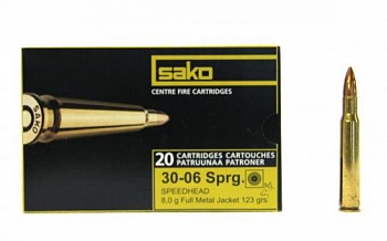 Патрон к.30-06 8,0гр FMJ Speedhead Sako 1шт