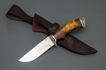 Нож Егерь,ст. ELMAX,литье,рукоять стабилизированная карельская береза