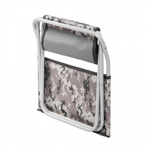 Стульчик рыболова со спинкой КМФ цифра СР-280C-16 (T-FC-280S-16-DG) Helios