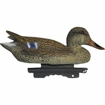 Чучело кряквы утка, плавающее, пластик, утяж.киль, реалистичн.окраска, 350гр./1ш