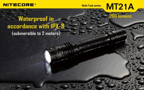 Фонарь MT21A Cree XP-E R2260Люмен 200м 50ч 2*АА