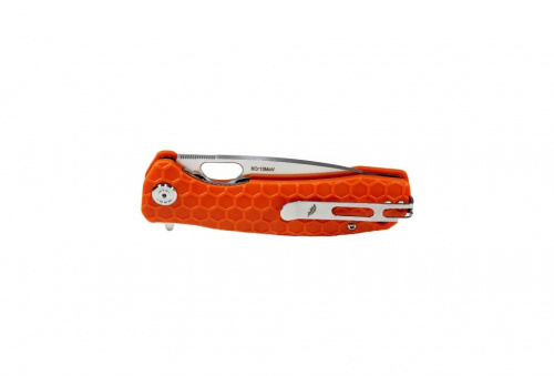 Нож Honey Badger Flipper M (HB1019) с оранжевой рукоятью