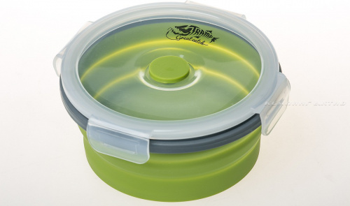 Контейнер Tramp складной с крышкой-защелкой 800 мл (оливковый, 800мл)