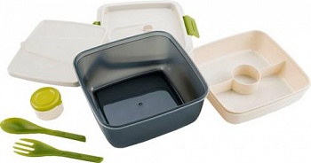 Ланчбокс "Арктика" 030-1600, серый/зелёный