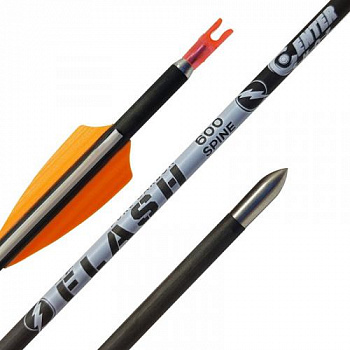 Стрела лучная карбоновая спортивная Centershot Flash 600 оперение Shield 2"