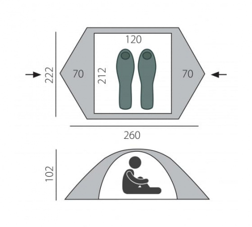 Палатка Micro BTrace (Зеленый)