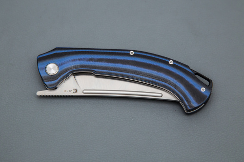 Нож Узбекский, складной ст.VG10 рук.G10 (черно-синяя)