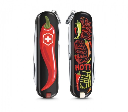 Нож 0.6223.L1904 -брелок "Chili Peppers"